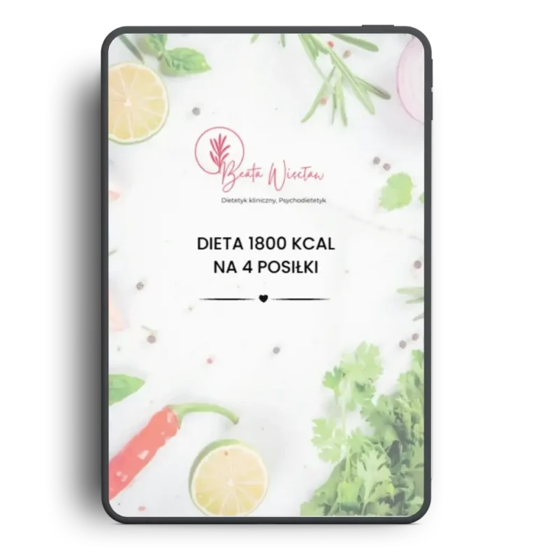 Okładka diety 1800 kcal na 4 posiłki
